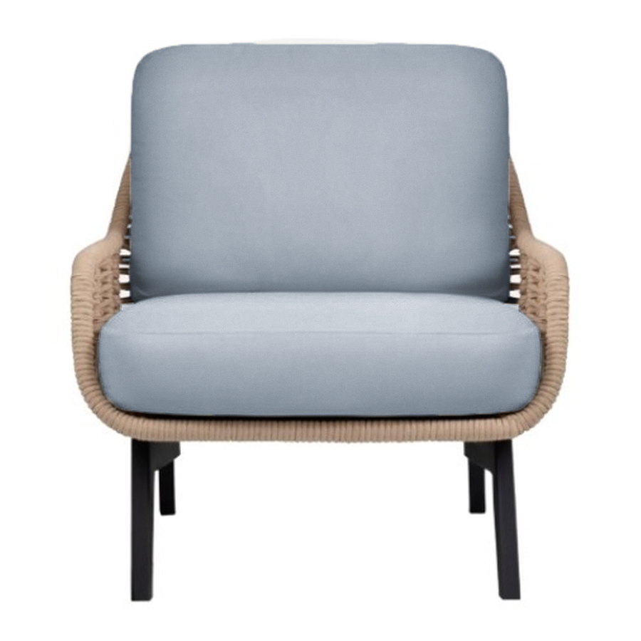 Кресло The One, серо-голубой - Фото миниатюра 1